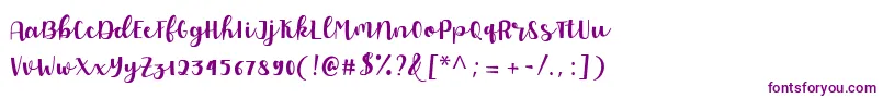 Allyca regular Personal Use Font – Purple Fonts