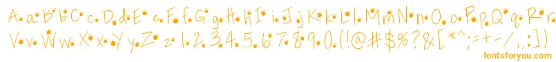 Pawprints Font – Orange Fonts