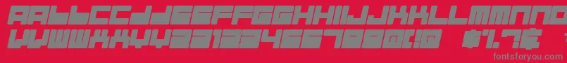 ALMAI    Font – Gray Fonts on Red Background