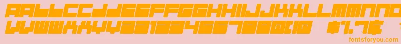 ALMAI    Font – Orange Fonts on Pink Background