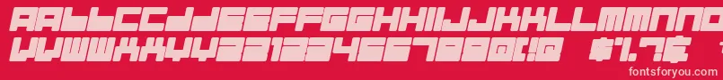 ALMAI    Font – Pink Fonts on Red Background