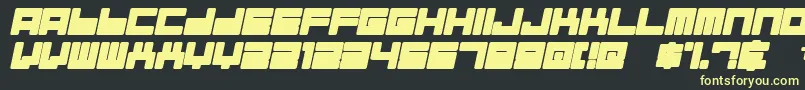 ALMAI    Font – Yellow Fonts on Black Background