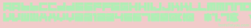 ALMAN    Font – Green Fonts on Pink Background