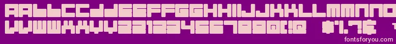 ALMAN    Font – Pink Fonts on Purple Background