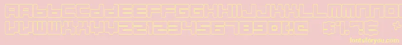 ALMAO    Font – Yellow Fonts on Pink Background