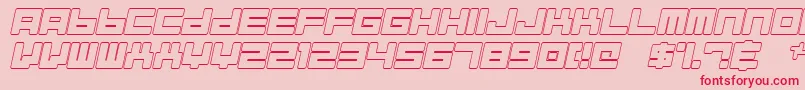 ALMAOI   Font – Red Fonts on Pink Background