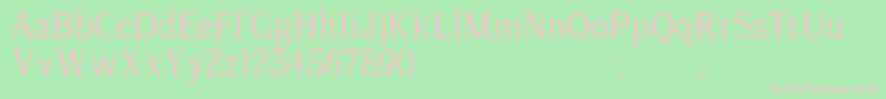 Almo Andrea FontlabARROW Font – Pink Fonts on Green Background