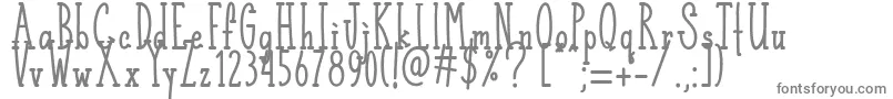 Almond Latte   Font – Gray Fonts on White Background