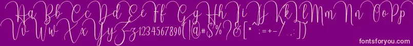 En savoir plus sur la police Almonds Police Almonds – polices roses sur fond violet