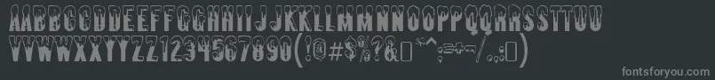 almonte snow Font – Gray Fonts on Black Background