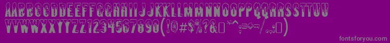 almonte snow Font – Gray Fonts on Purple Background