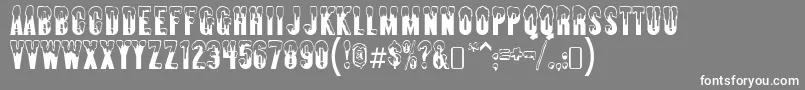 almonte snow Font – White Fonts on Gray Background