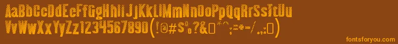 almonte woodgrain Font – Orange Fonts on Brown Background