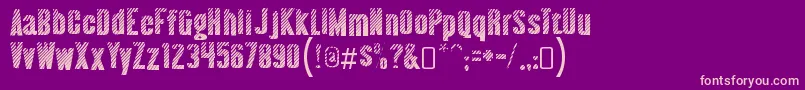 almonte woodgrain Font – Pink Fonts on Purple Background