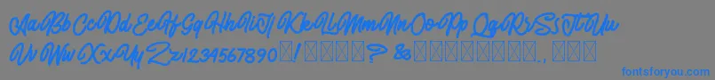 fuente AlmonthyMirotas – Fuentes Azules Sobre Fondo Gris