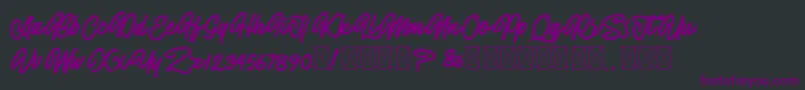 AlmonthyMirotas Font – Purple Fonts on Black Background