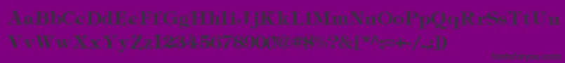 TiffanyukraineLight Font – Black Fonts on Purple Background