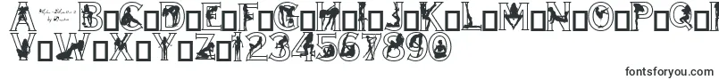 Czcionka Alpha Silouettes 2 – kroje pisma w dużych rozmiarach