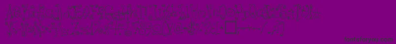 Danzin Font – Black Fonts on Purple Background
