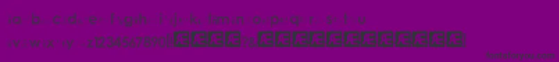 alphabetheaddy Font – Black Fonts on Purple Background