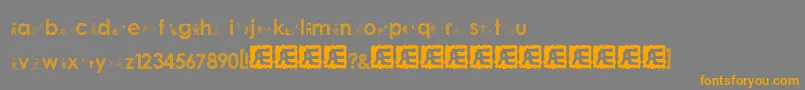 alphabetheaddy Font – Orange Fonts on Gray Background