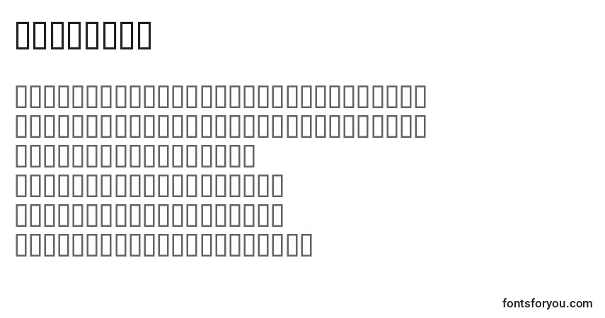 AlphaCar (119263)-fontti – aakkoset, numerot, erikoismerkit