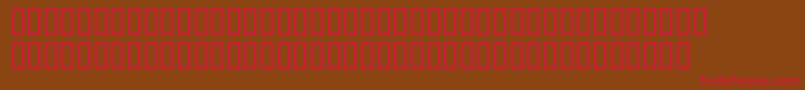 AlphaCar Font – Red Fonts on Brown Background