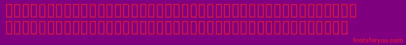 AlphaCar Font – Red Fonts on Purple Background