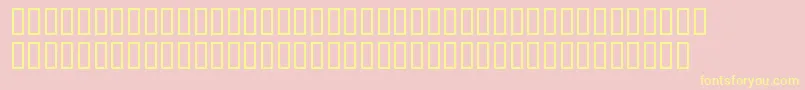 AlphaFlowers Font – Yellow Fonts on Pink Background