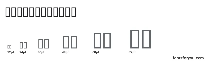 Размеры шрифта AlphaFlowers (119266)