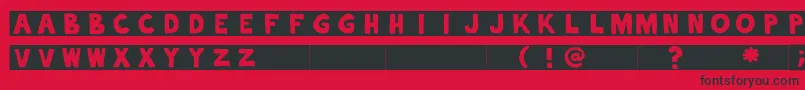 Lisätietoja alphaletras-fontista alphaletras-fontti – mustat fontit punaisella taustalla