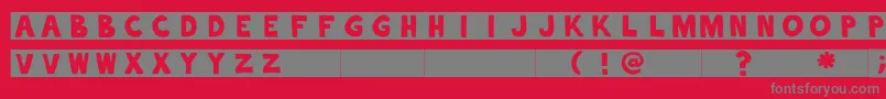 More about alphaletras Font alphaletras Font – Gray Fonts on Red Background