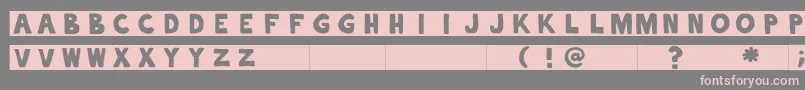 alphaletras Font – Pink Fonts on Gray Background