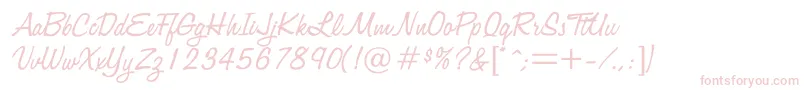 Jacquard Font – Pink Fonts on White Background