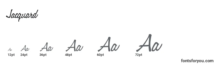 Jacquard Font Sizes