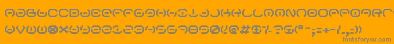 Alphav2 Font – Gray Fonts on Orange Background