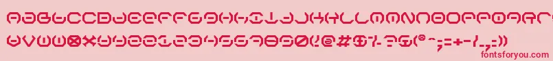 フォントAlphav2 – ピンクの背景に赤い文字