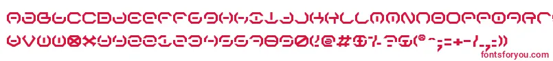 フォントAlphav2 – 白い背景に赤い文字