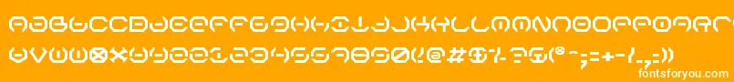 フォントAlphav2 – オレンジの背景に白い文字