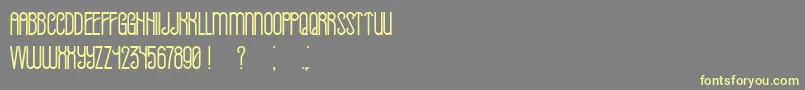 Already Book Font – Yellow Fonts on Gray Background