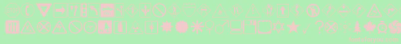 DingdongSignsOTheTimes Font – Pink Fonts on Green Background