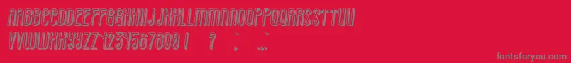 Already Italic Font – Gray Fonts on Red Background