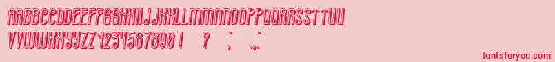 Already Italic Font – Red Fonts on Pink Background