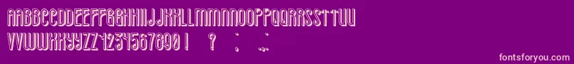 Already Font – Pink Fonts on Purple Background