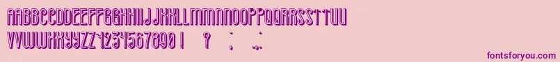 Already Font – Purple Fonts on Pink Background