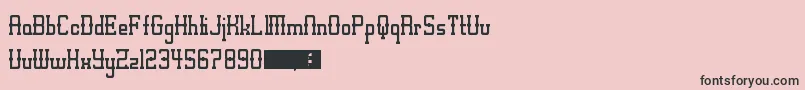Alt West Font – Black Fonts on Pink Background