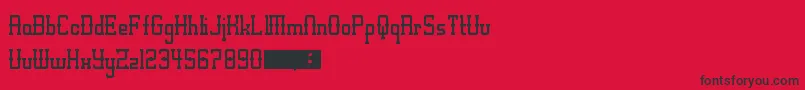 fuente Alt West – Fuentes Negras Sobre Fondo Rojo