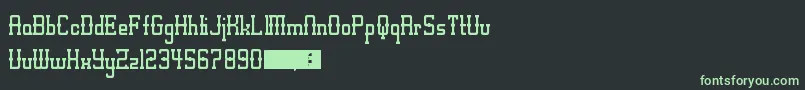 Шрифт Alt West – зелёные шрифты на чёрном фоне
