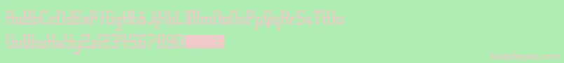 fuente Alt West – Fuentes Rosadas Sobre Fondo Verde
