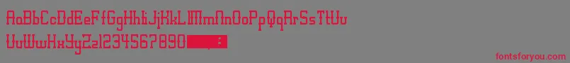 fuente Alt West – Fuentes Rojas Sobre Fondo Gris